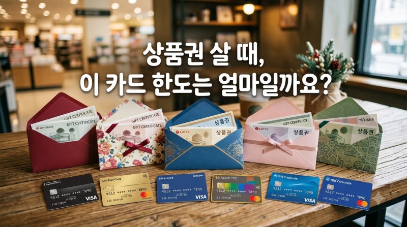 상품권 살 때 개인카드 법인카드 한도와 필수 준비물, 오늘 싹 정리해 드릴게요!