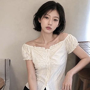 [에이블리] 제너럴아이디어캡 셔링 슬리브 퍼프 블라우스, 니트 가디건 썸머 세일 25% 쿠폰 최....