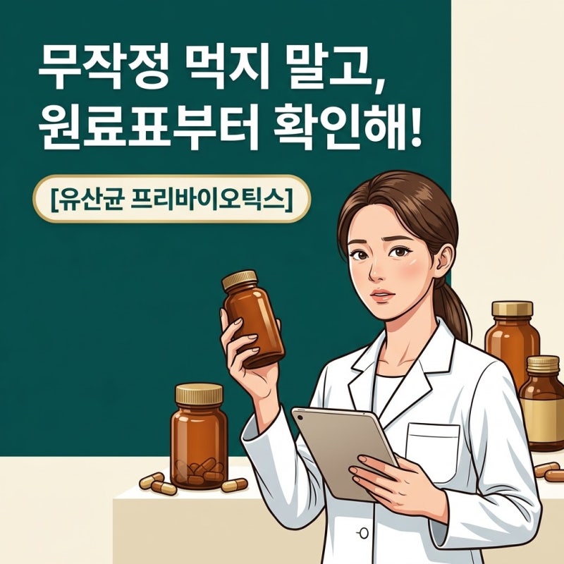 유산균프리바이오틱스, 무작정 먹기 전 원료표에서 꼭 봐야 할 3가지