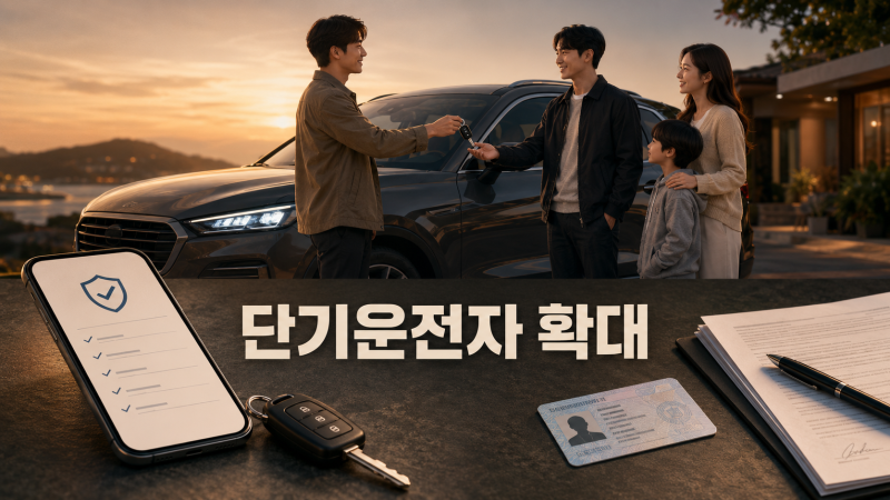 자동차보험 단기운전자 확대 가입 시점과 보장 범위 확인 방법