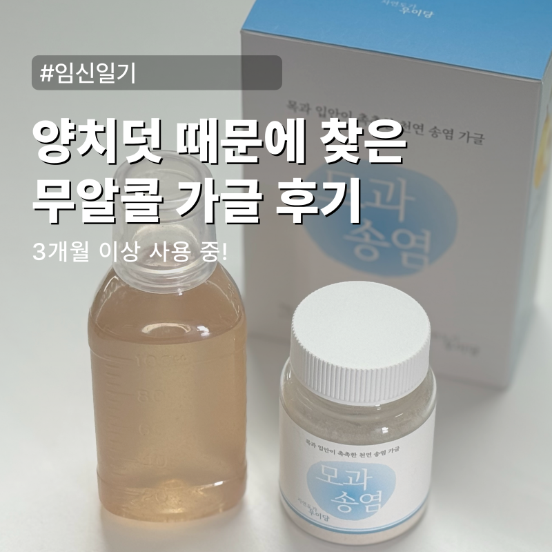 양치덧 임산부 구내염 때문에 찾은 우이당 모과송염 가글