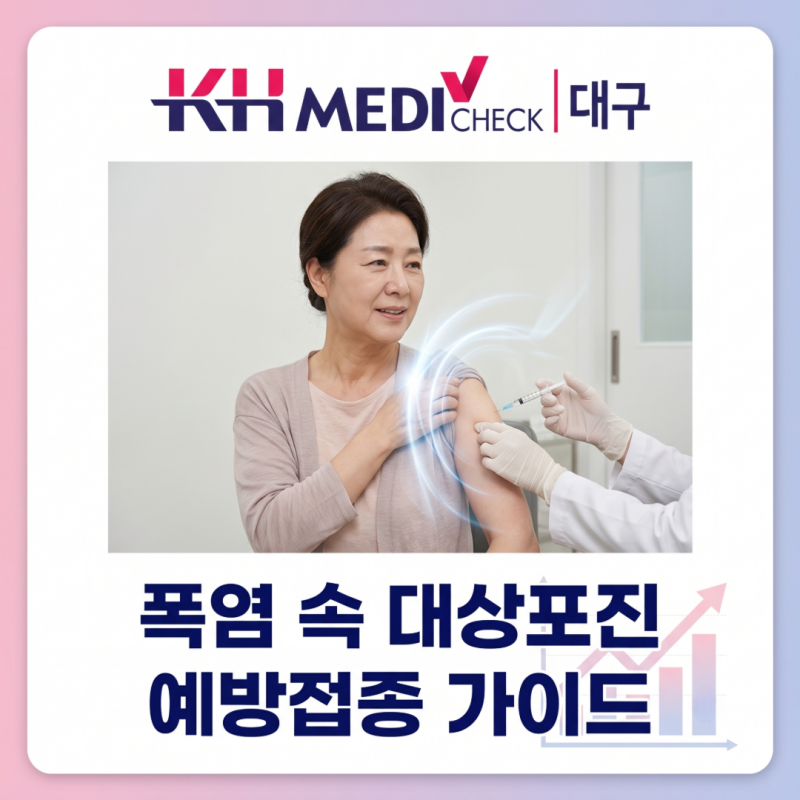 폭염 속 찌르는 통증 '대상포진' 주의보! 대상포진 예방접종