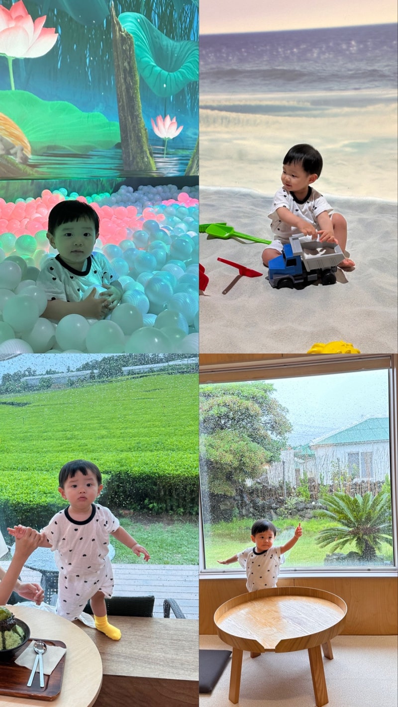 14개월 돌아기랑 제주도 여행 1일차 제주 아르떼 키즈파크 제주미담 애월길로