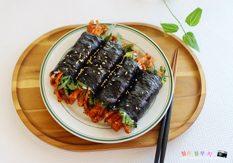 매운어묵김밥 간단매콤어묵김밥 만들기
