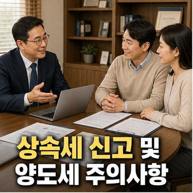 상속세 신고방법 신고기한 양도세 주의사항