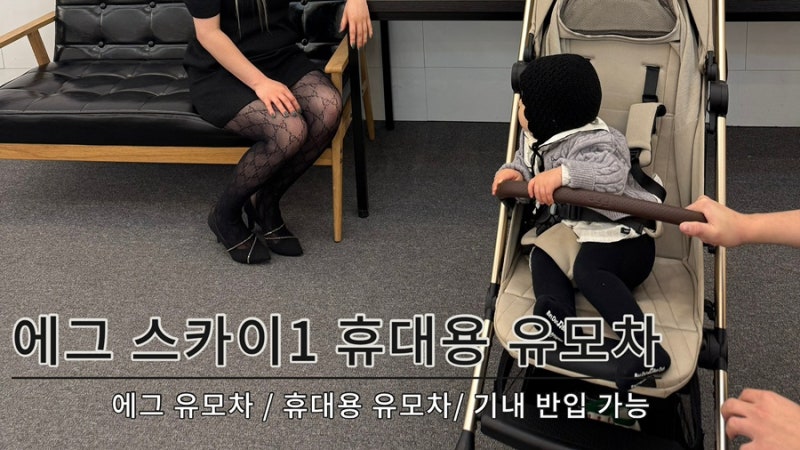 에그 스카이1 | 에그스카이 휴대용 유모차 1년 이상 사용 후기
