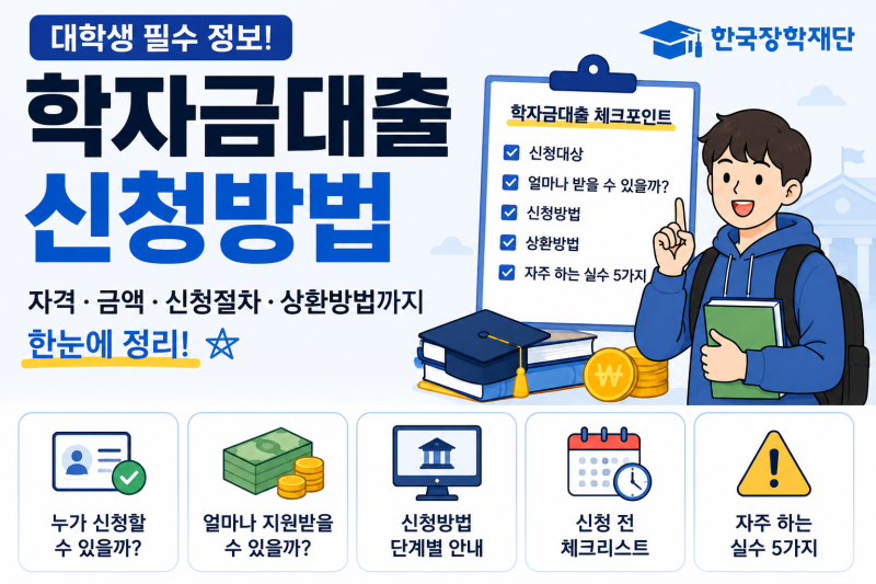 학자금대출, 꼭 받아야 할까? 신청 대상부터 상환방법까지 한눈에 정리
