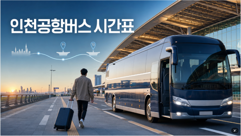 인천공항버스 시간표 확인 방법, 노선·요금·승차장까지 한 번에