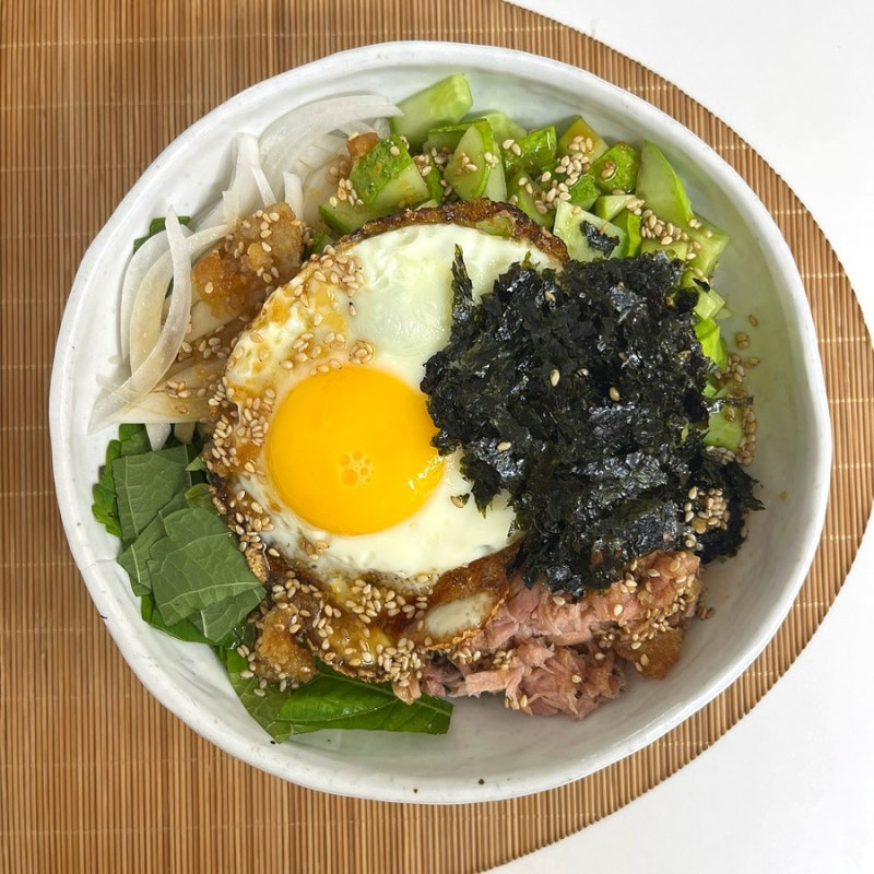 [제철 레시피] 운동해도 안 빠지는 남편 뱃살 쏙! 오참비(오이참치비빔밥) 만드는 법 (다이어....