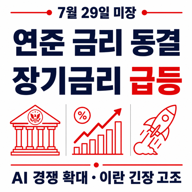 [7월 29일 미장기록] <b>연준 금리 동결</b> ,AI 경쟁 확대·이란 긴장... 