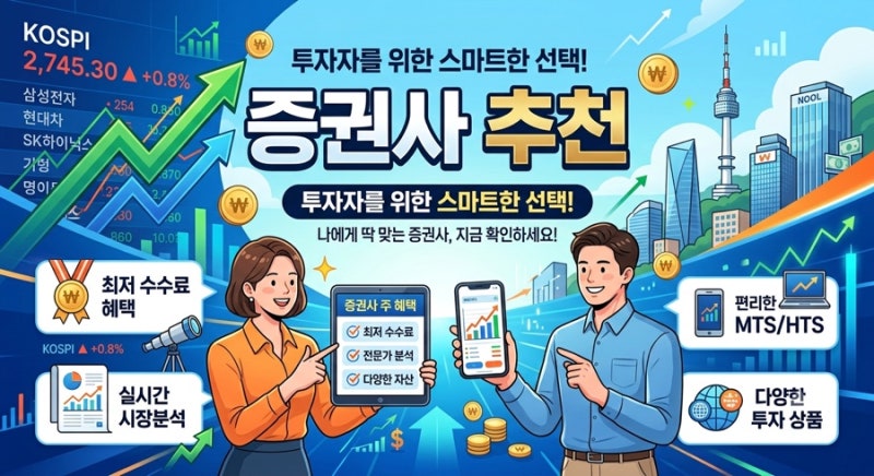 증권사 추천 | 나에게 딱 맞는 주식 계좌 개설 어디가 좋을까? (투자 목적별 완벽 선택법)