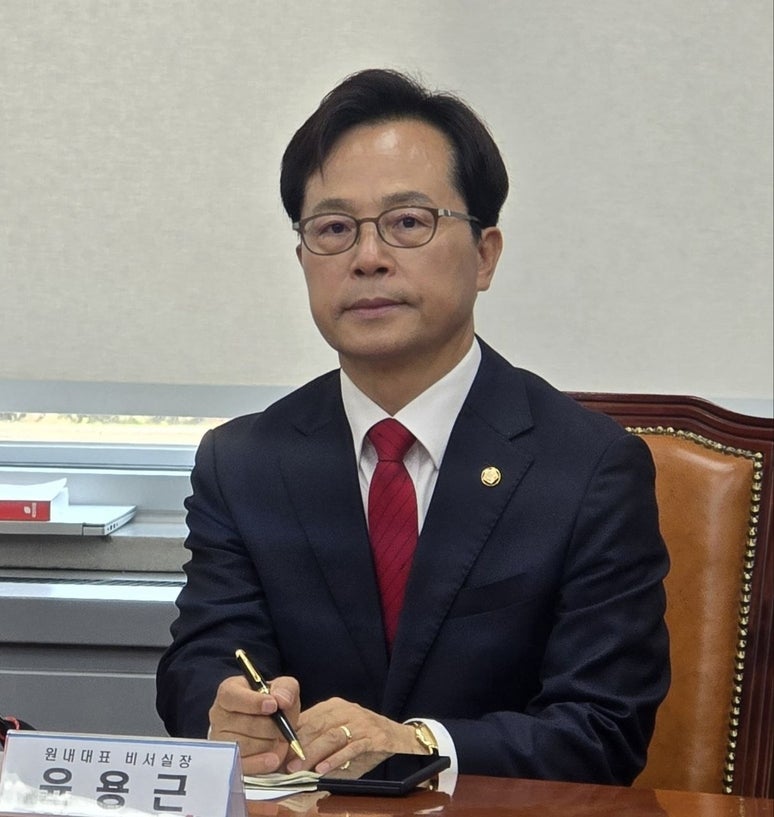 국민의힘 윤용근 프로필 국회의원 청문회 정몽규 문자 논란
