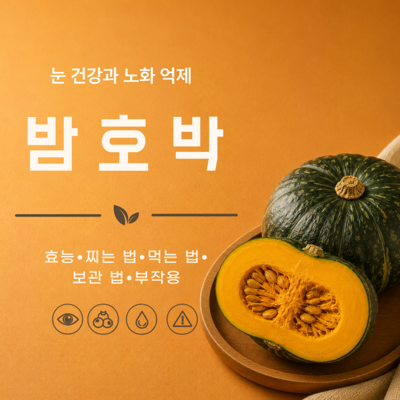 밤호박 효능 7가지 찌는 법 먹는 법 보관 법 부작용