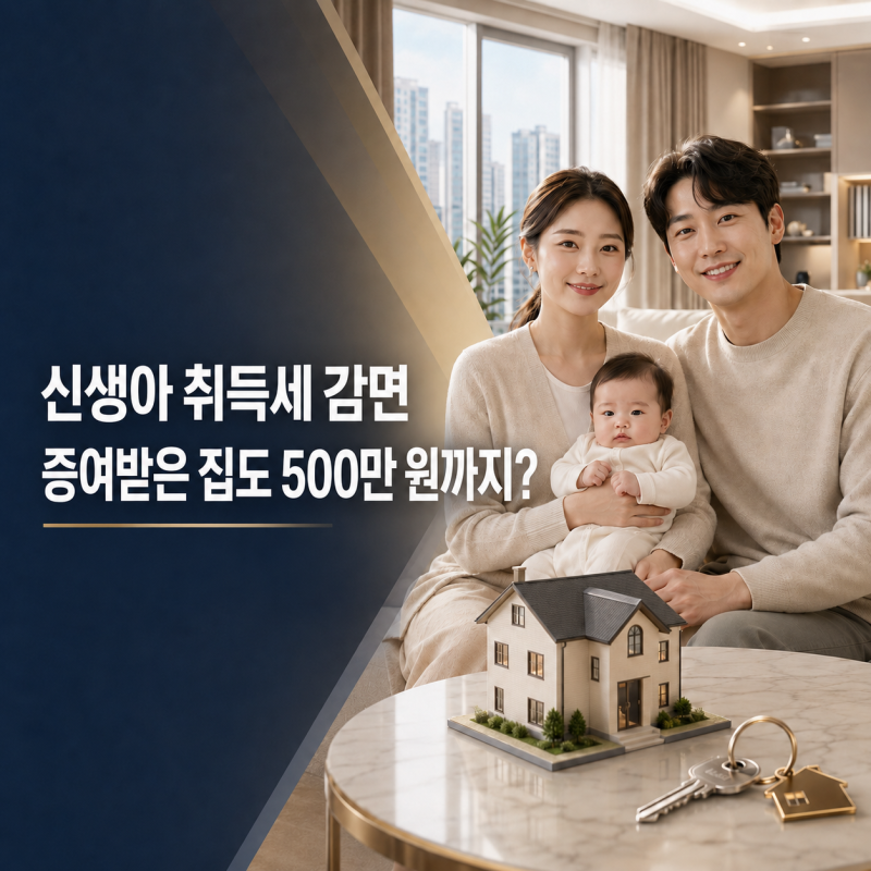 신생아 취득세 감면 조건·신청ㅣ증여받은 주택도 최대 500만원 감면?