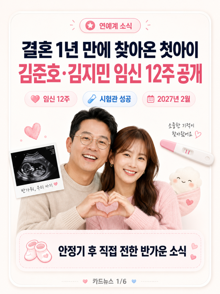 <b>김준호</b> <b>김지민</b> 임신 12주, 첫 시험관 성공…태명 두룹이·출산... 