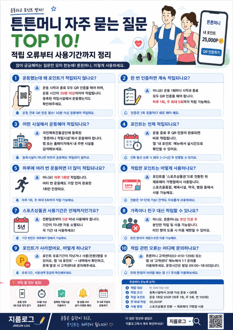튼튼머니 자주 묻는 질문 TOP 10! 적립 오류부터 사용기간까지 정리