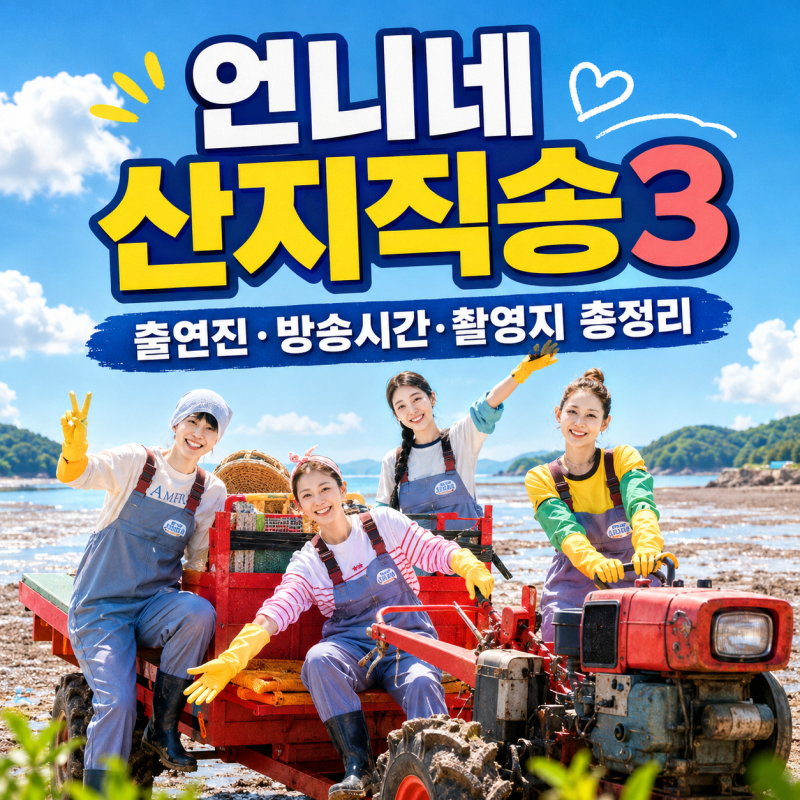 ヨム・ジョンアだけ残して全員交代！「お姉さんちの産地直送3」出演者・撮影地・放送時間まとめ