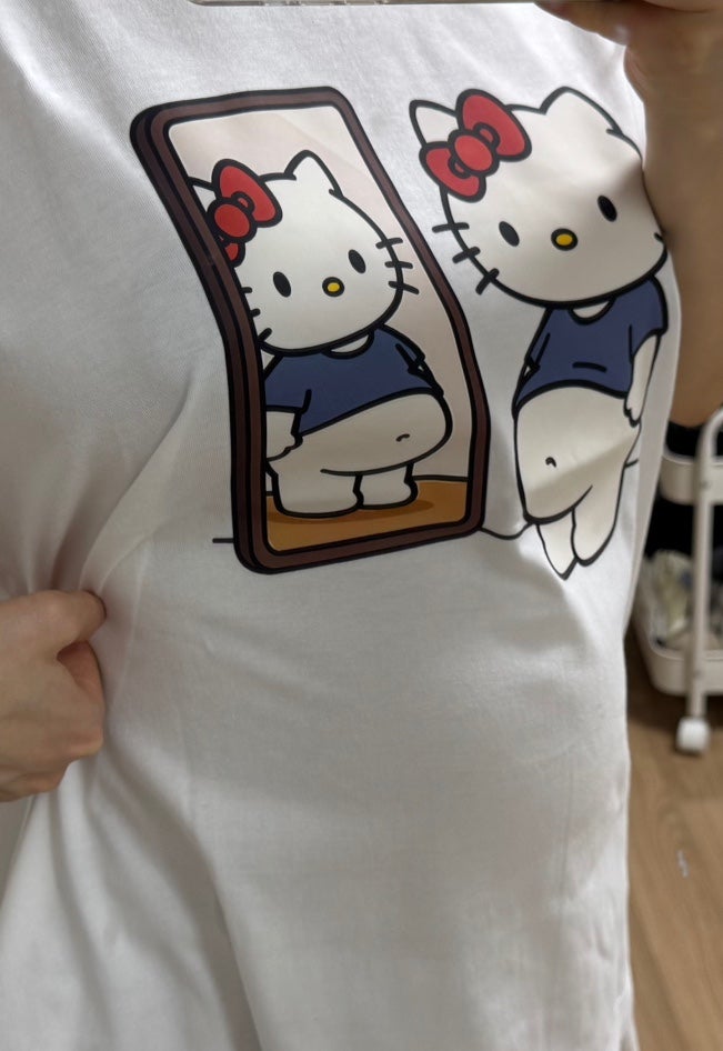 요즘 임산부 유행템이라는 헬로키티 임산부 티셔츠 후기