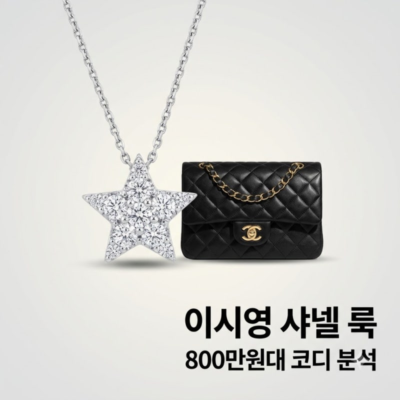 이시영 800만원대 샤넬 스타일링 정보와 화제의 별 목걸이 코디법