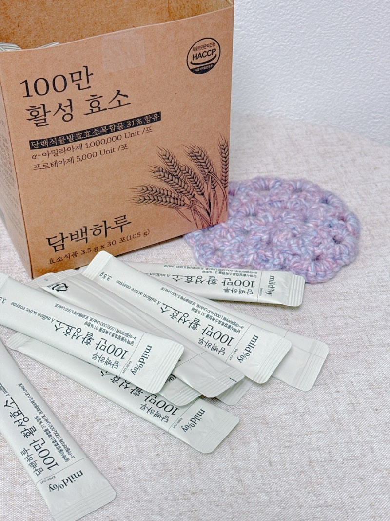 담백하루 100만 활성효소 곡물효소 먹는효소 후기