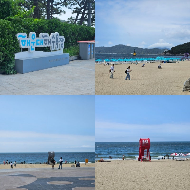 부산 해운대해수욕장 개장 파라솔 샤워장 튜브 구명조끼 대여