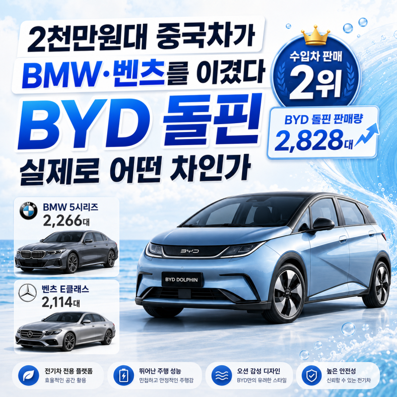 2천만원대 중국차가 BMW 벤츠를 이겼다 BYD 돌핀 실제로 어떤 차인가