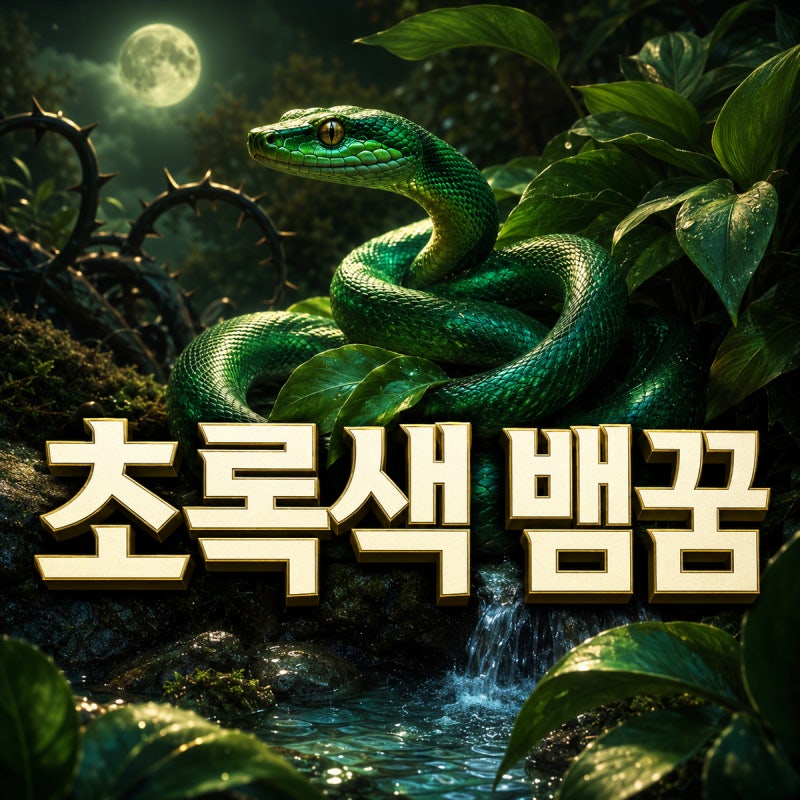 초록색 뱀꿈｜성장·건강·질투에 관한 의미