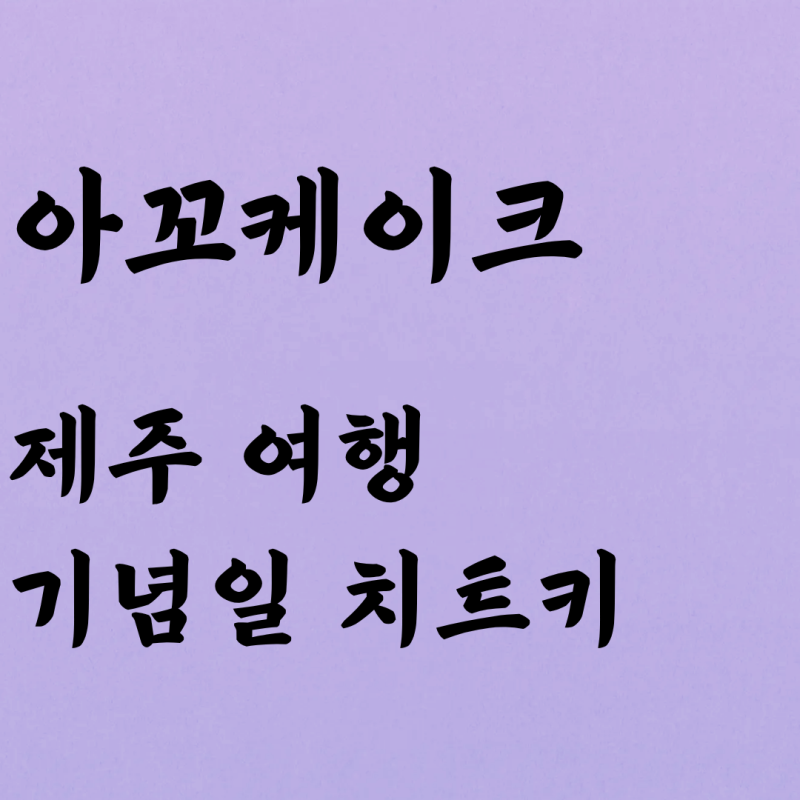 제주레터링케이크 추천 제주공항 7분 거리 제주도 아꼬케이크 하르방 포장