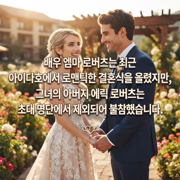 에릭 로버츠, 딸 엠마 결혼식 불참의 이면! 과거 관계 단절 인정 발언 재조명