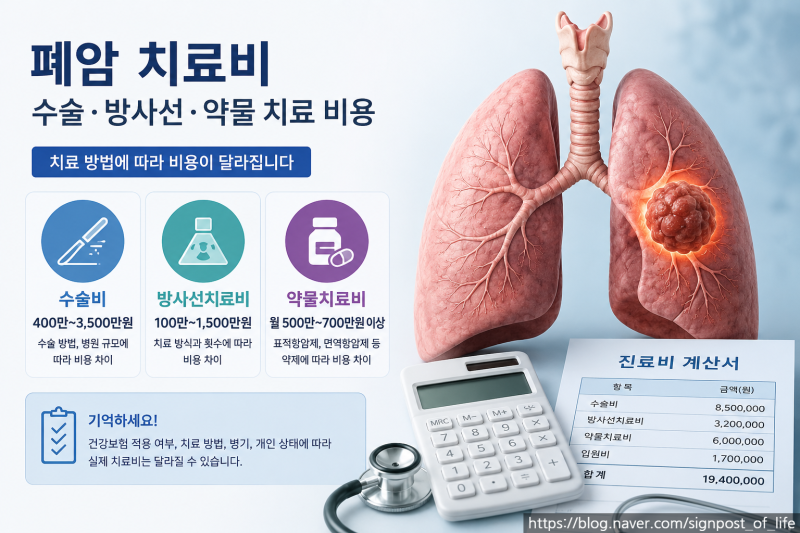 폐암 치료비 총정리｜수술비·방사선치료비·항암제 비용까지 한눈에 알아보기