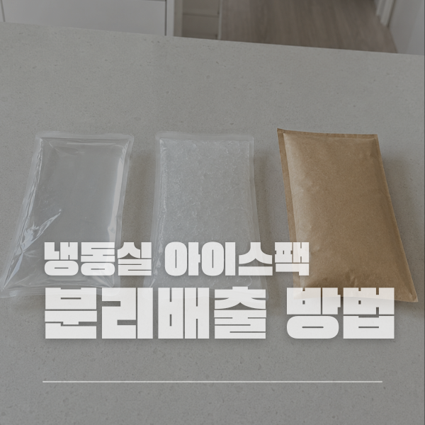 냉동실 자리차지하는 아이스팩 일반쓰레기일까? 종류별 분리배출 방법 총정리
