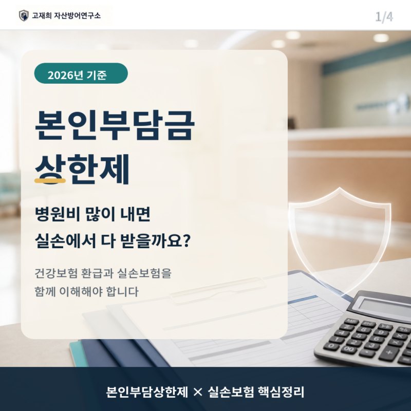 2026년 본인부담상한제 정리｜실손보험이 있어도 환급금은 중복 보상될까?