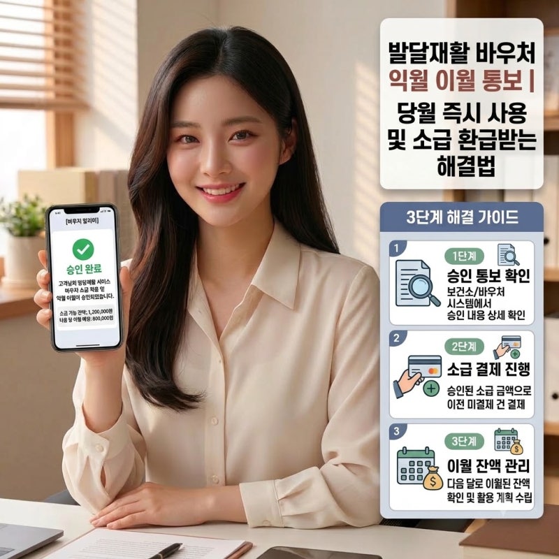 발달재활서비스 바우처 '이용권 발급 대기 익월 이월' 통보 시 당월 즉시 사용하는 3단계 대....