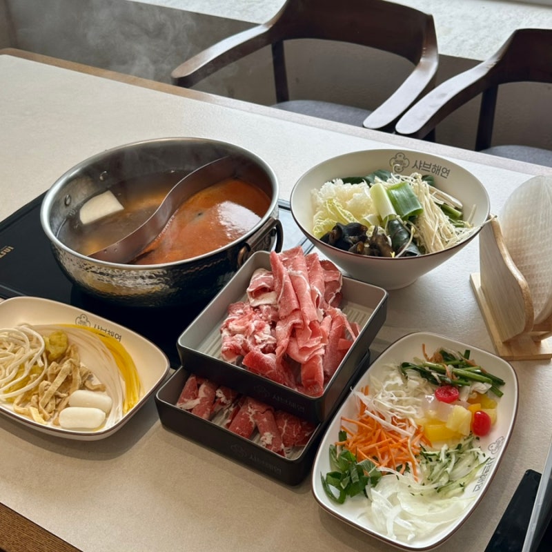 [부산 광안리] 샤브해연 광안점 오션뷰 소고기 무한 샤브샤브 맛집 주차