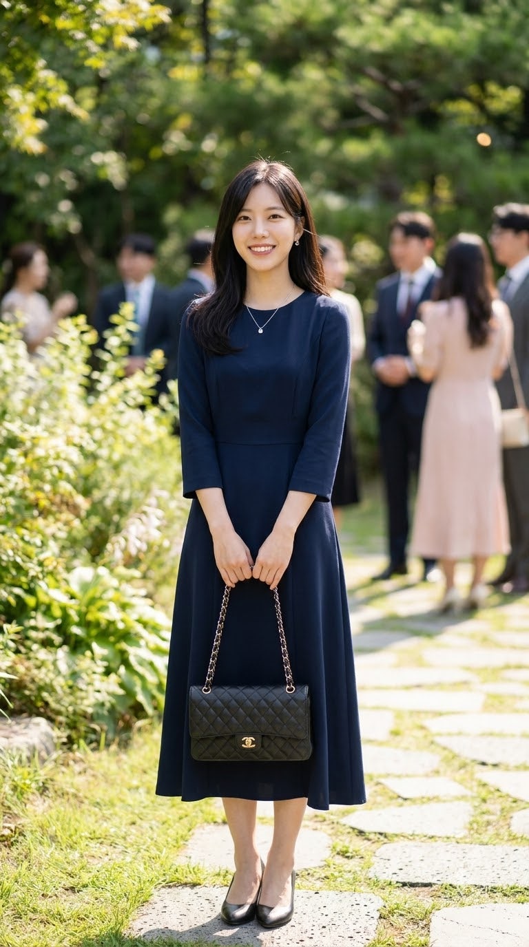 샤넬 클래식 플랩백 하객룩 코디｜스몰·미디움 사이즈별 스타일링