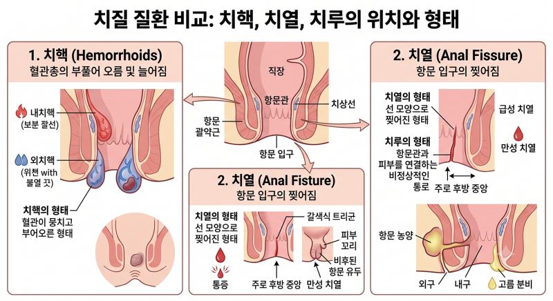 치핵 치열 치루 차이와 수술비 보장 확인 방법
