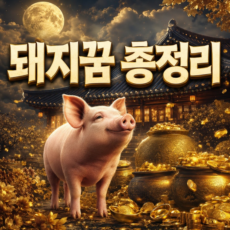 돼지꿈 총정리｜돼지를 보는 상황별 재물운 해몽