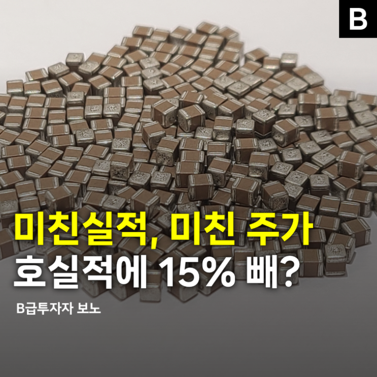 "미친 실적, 미친 주가" <b>삼성전기</b> 호실적에도 15% 폭락