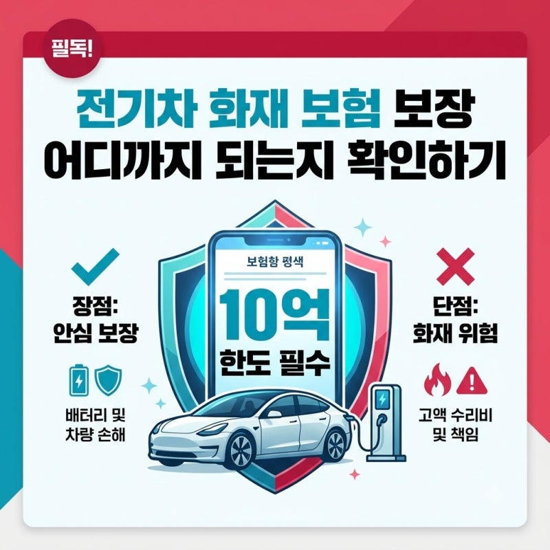"이건 진짜 몰랐네" 전기차 화재 보험 보장 어디까지 되는지 확인하기, 2026년 기준 보상 범위 ....