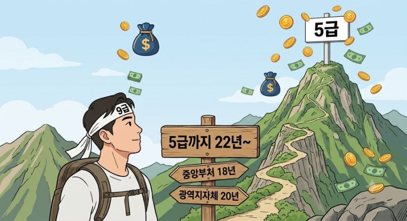 5급공무원 연봉 얼마정도 일까? 9급에서 5급까지 승진소요기간은?