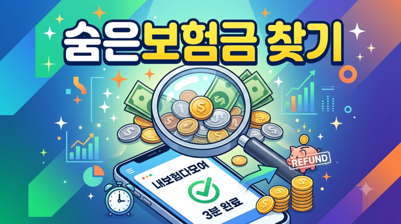 2026년 숨은보험금 찾기 통합조회시스템 환급 방법 (내보험다모여 3분 신청 후기)