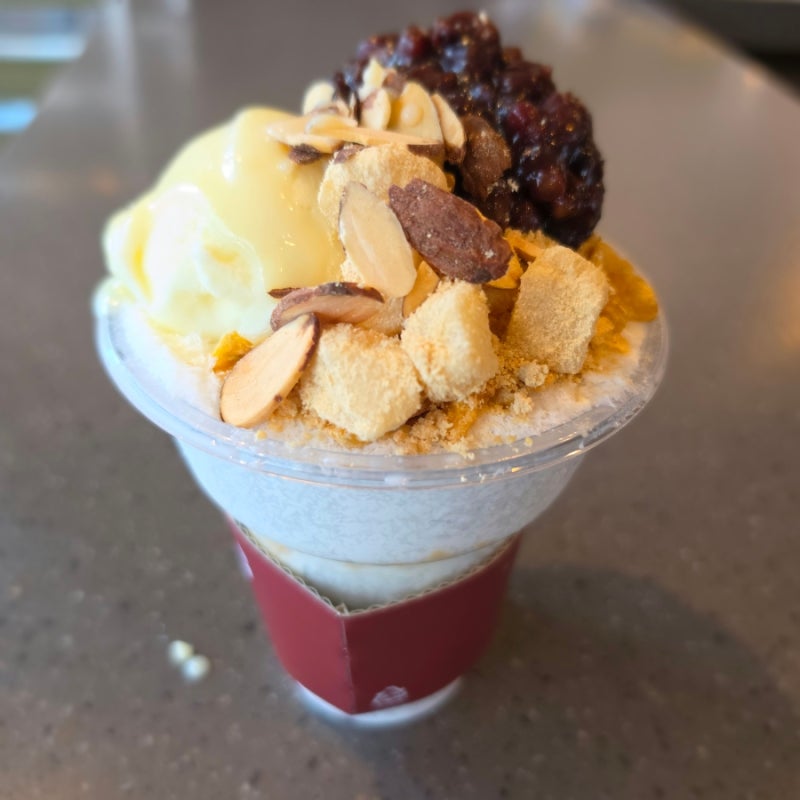 [설빙]컵빙수 추천 팥인절미컵설빙