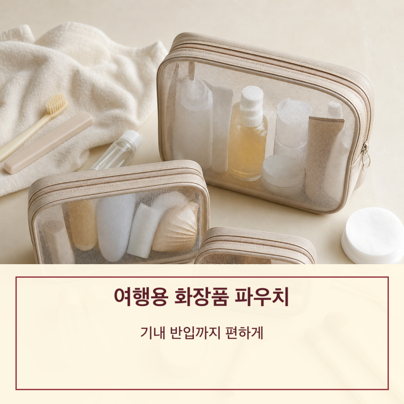 기내 반입까지 편한 여행용 화장품 파우치 고르는 법