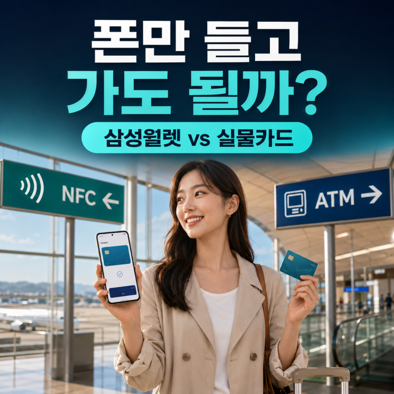 트래블로그 삼성월렛 vs 실물카드｜해외결제·환전·ATM 차이 총정리