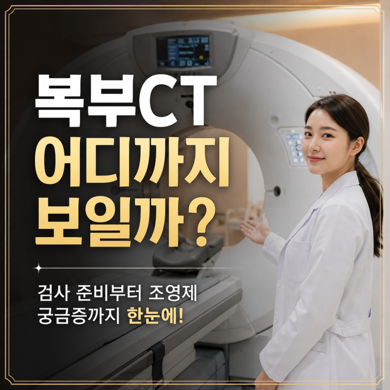 복부CT 어디까지 보일까, 검사 준비부터 조영제 궁금증까지 한눈에