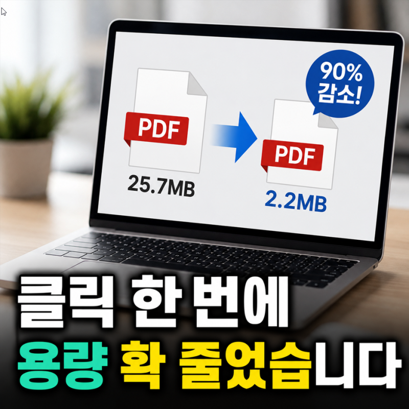 PDF 용량 줄이기, 무료로 1분 만에 끝내는 가장 쉬운 방법
