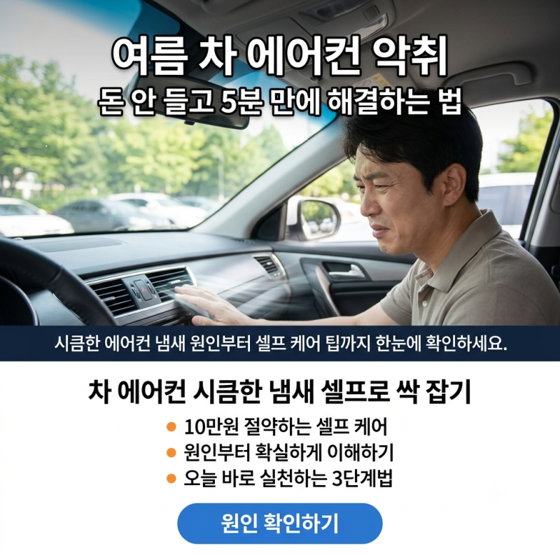 전직 카센터 운영 남편이 알려준, 여름철 자동차 에어컨 꿉꿉한 곰팡이 냄새 돈 안 들이고 없....