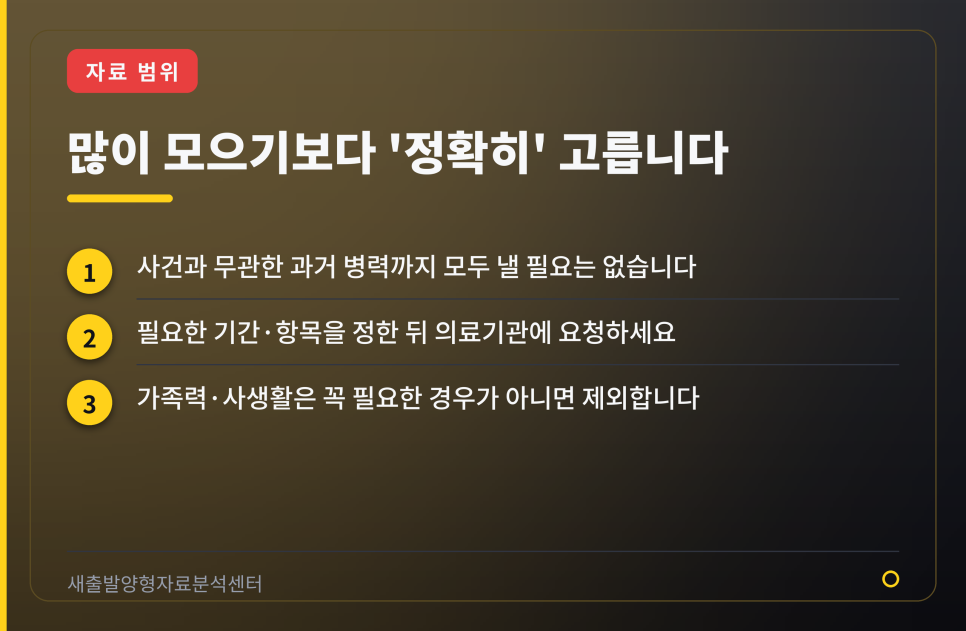 정상참작을 위한 의료자료, 무엇을 어떻게 모아야 할까 관련 사진