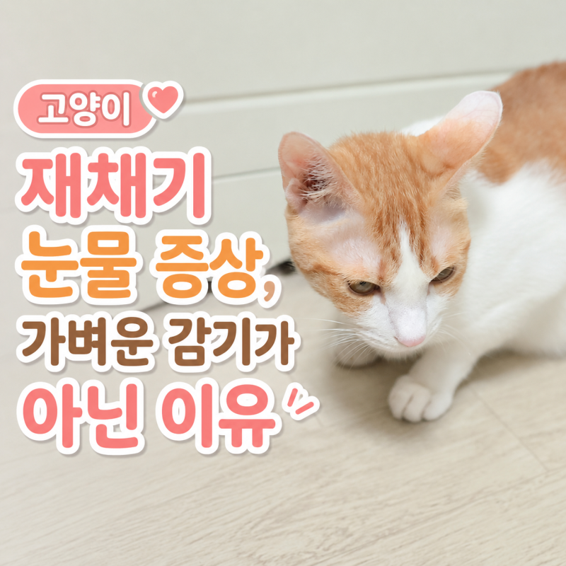 고양이 재채기 이유와 눈물 증상, 가벼운 감기가 아닌 이유