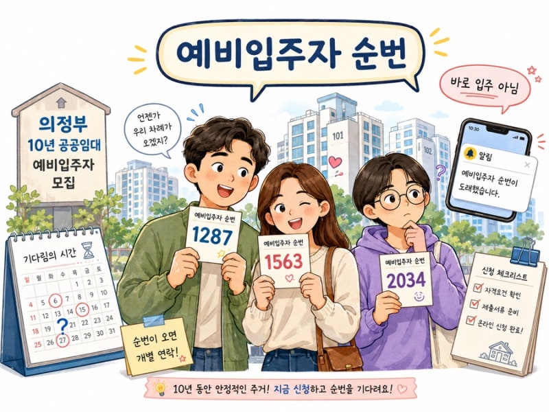 의정부 10년 공공임대 8월 12일, 예비입주자 점검